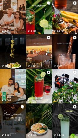 Robin's Ark Instagram feed after Flashlab's strategy